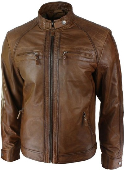 Weekend Offer Specially Made Brown Faux Adults Decent Looks Leather Jacket