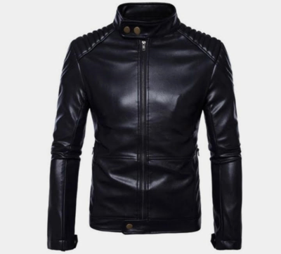 Men Black Awesome Biker Looks Handmade Leather Fashion Formal Jacket