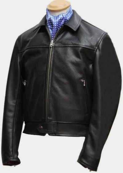 Mens Black Cow Leather Formal Wear Jacket