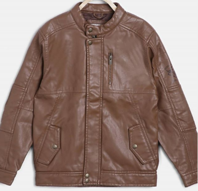 Men Handmade Tan Brown Leather Formal Casual Wear Jacket