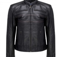 Men Handmade Black Leather Formal Fashion Wear Jacket - Thumbnail 4