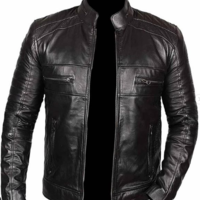 Men Handmade Black Leather Fashion Formal Occasion Wear Jacket - Thumbnail 1