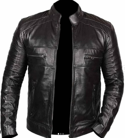 Men Handmade Black Leather Fashion Formal Occasion Wear Jacket
