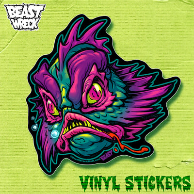 Creech from the beach sticker