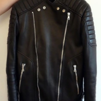 Men Handmade Black Belt Leather Fashion Formal Wear Jacket - Thumbnail 4