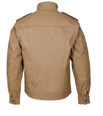 Handmade Men Brown Fashion Leather Formal Wear Jacket