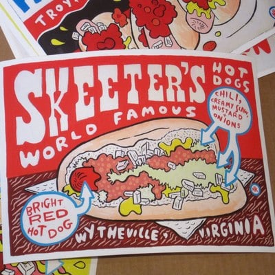 Skeeter's world famous hot dogs