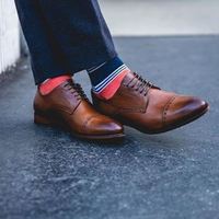 New Handmade men leather oxford shoes, cowhide leather shoes. men formal shoes - Thumbnail 1