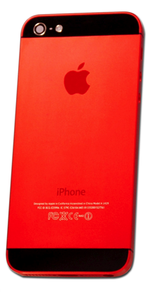 iPhone 5 Red Mid Frame color conversion