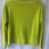 Neon Yellow Off-Shoulder Zip Sports Top - Thumbnail 3