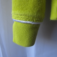 Neon Yellow Off-Shoulder Zip Sports Top - Thumbnail 4