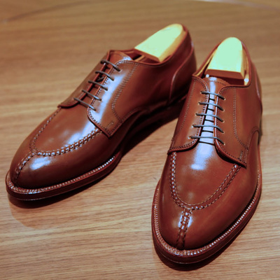 Decent handmade brown casual lace up shoes in genuine leather for men - Thumbnail 5