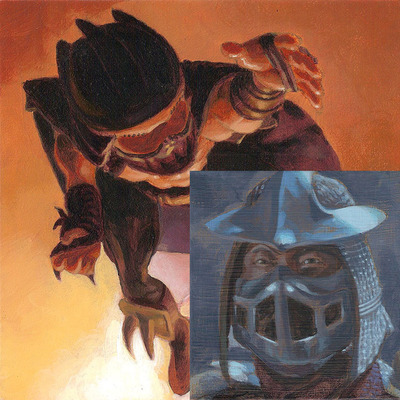 2 shredder paintings