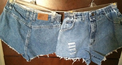 Frayed Denim Shorts