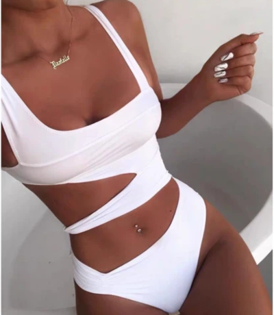 Irregular Sexy One-Piece Bikini Swimsuit