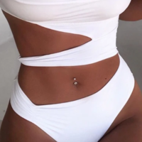 Irregular Sexy One-Piece Bikini Swimsuit - Thumbnail 3