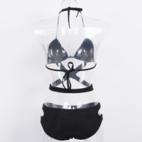 Fashion Hollow High Waist Bikini Swimsuit Swimwear - Thumbnail 2