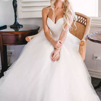 2020 Garden Wedding Dresses Bridal Gowns with Spaghetti Straps - Thumbnail 1