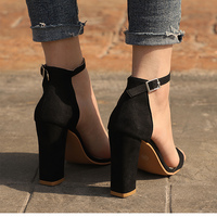 Women's Fashion Peep Toe High Heels Sandals F8763 - Thumbnail 3