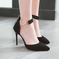 Pointed Toe All Match High Heels Shoes F8770 - Thumbnail 2