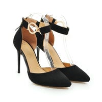 Pointed Toe All Match High Heels Shoes F8770 - Thumbnail 3