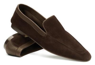 Men's Brown Suede Moccasin Slip On Shoes