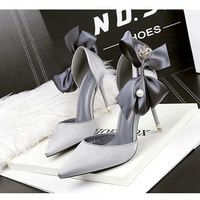 Beautiful Pointed Toe Shoes with Bow Detail F8773 - Thumbnail 2