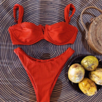 Women Sexy Split Swimsuit Bikini - Thumbnail 3