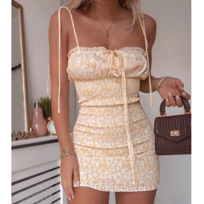 Sling Sexy Sleeveless Floral Dress