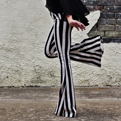 Striped fashion jeans