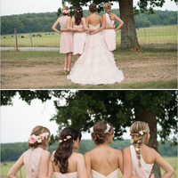 Hot Sales Bodice Champagne Wedding Dress Long Ruffles Lace Tiered Summer Wedding Gown,Cheap Wedding Dresses - Thumbnail 3