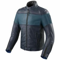 Men Two Tone Colors Racing Motorbike Custom Genuine Leather Safety Pads jacket - Thumbnail 4