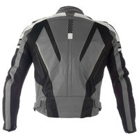 Men Three Tone Colors Motor Biker Handmade Genuine Leather Safety Pads Jacket - Thumbnail 2