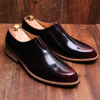 Handmade burgundy loafer shoes, leather shoes for men, men dress moccasin shoes