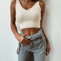 Sexy Sleeveless Vest Tops - Thumbnail 1