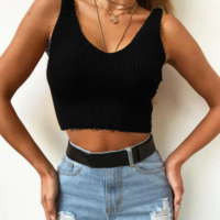 Sexy Sleeveless Vest Tops - Thumbnail 2
