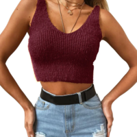 Sexy Sleeveless Vest Tops - Thumbnail 3