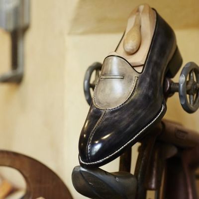 Handmade men grey formal shoes, black moccasins shoes, leather shoes