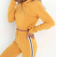Women's Fashion Hats Crop Top Bottom & Top Sportswear Set - Thumbnail 1