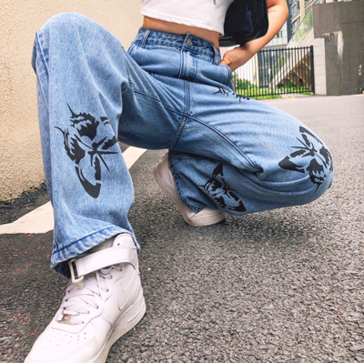 Free Shipping-BLACK BUTTERFLY JEANS 