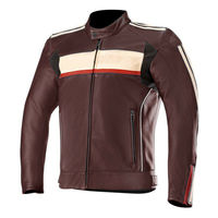 Men Multi Colors Motorcycle Racing Genuine Real Custom Leather Safety Pad jacket - Thumbnail 1