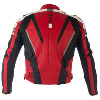 Men Multi Colors Motor Cycle Handmade Real Genuine Leather Safety Pads Jacket - Thumbnail 1