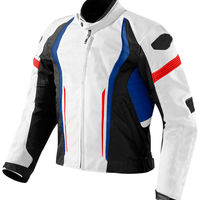 Men Multi Colors Motor Cycle Custom Genuine Cowhide Leather Safety Pads Jacket - Thumbnail 1