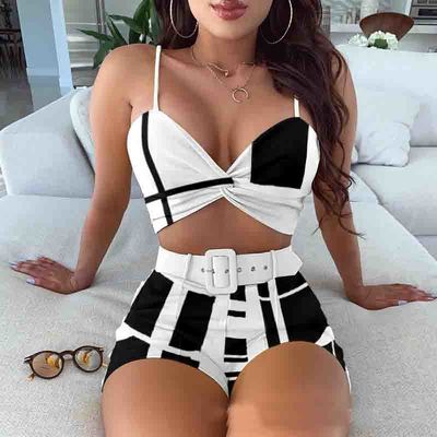 Casual sling sexy two-piece set