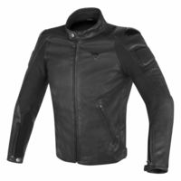 Handmade Men Black Motorbike Front Zipper Genuine Real Leather Safety Pad jacket - Thumbnail 2