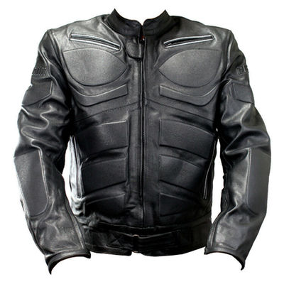 Men Black Color Fashion Replica Movie Celebrity Motorbike Genuine Leather Jacket