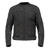Made To Order Men Black Motor Biker Real Genuine Leather Safety Pads Jacket - Thumbnail 1