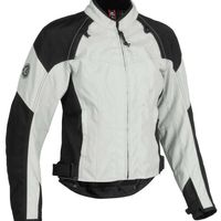 Customized Men's Black & White Racing Rider Genuine Leather Safety Pads Jacket - Thumbnail 1