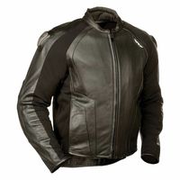 Custom Men Dark Brown Motor Bike Front Zipper Genuine Leather Safety Pads jacket - Thumbnail 1