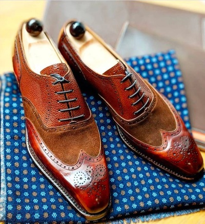 Handmade Men Brown Ankle Suede Leather Shoes, Men's Dress Formal Shoes